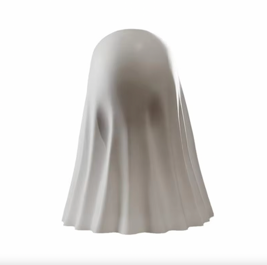 Translation missing: en.Funny Ghost with Middle Finger Figurine Halloween decor