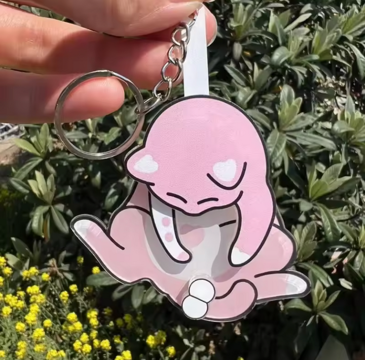 Funny Cat Keychain – 3D Printed Cat Play Ball Fidget Sensory Toy for Stress & Anxiety Relief