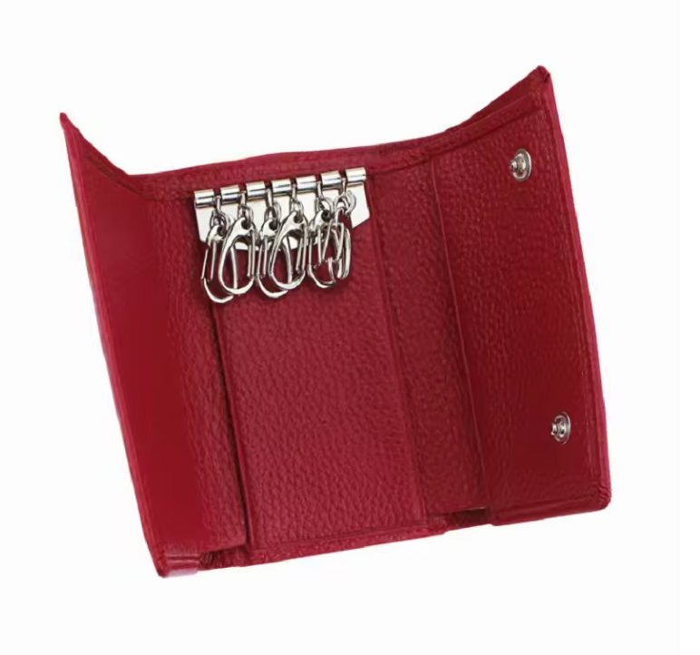 Leather Key Holder Wallet, Leather Key Case, Leather Key Holder, Key Organizer