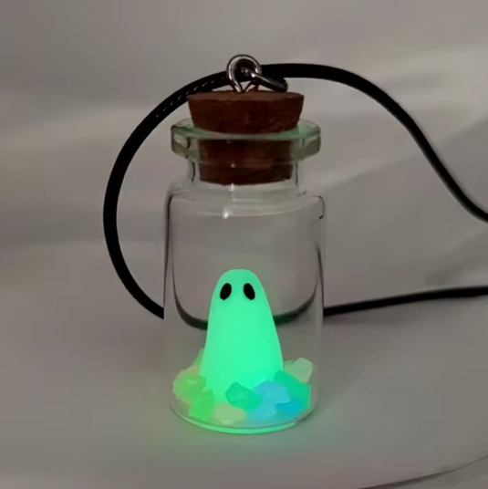 Translation missing: en.The Adopt a Ghost - Bottle Necklace - Glows in the Dark Necklace