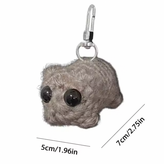 Translation missing: en.Crochet viral sad hamster keychain