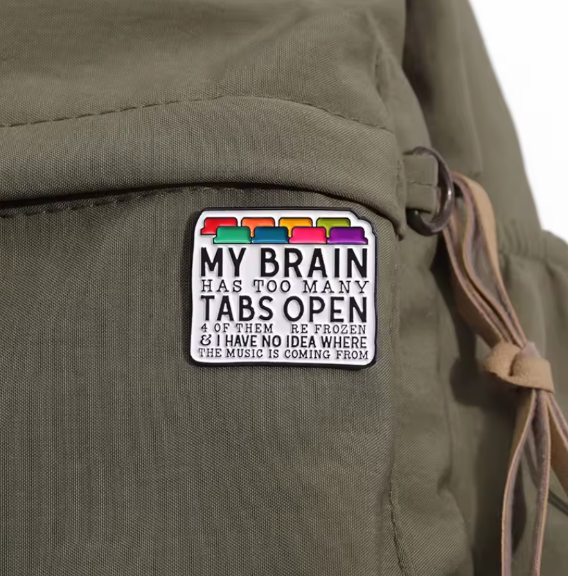 Translation missing: en.TYPICAL ADHD BRAIN  FUNNY ENAMEL PIN