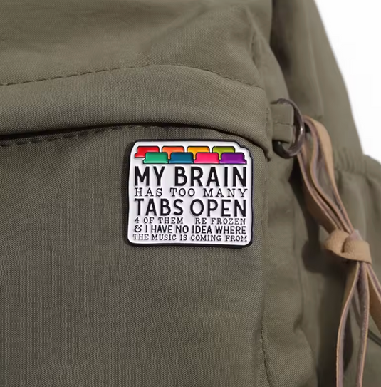 Translation missing: en.TYPICAL ADHD BRAIN  FUNNY ENAMEL PIN