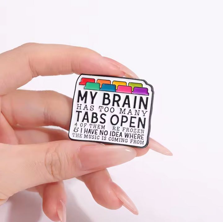 Translation missing: en.TYPICAL ADHD BRAIN  FUNNY ENAMEL PIN