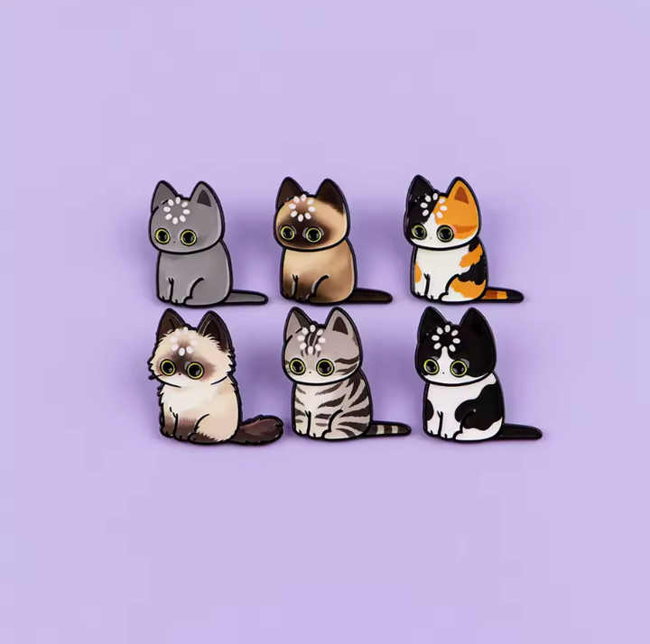 Translation missing: en.No Thoughts Head Empty Cat Enamel Pins