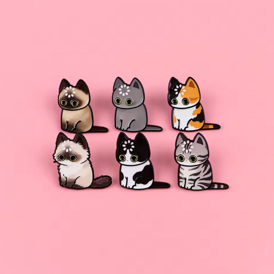 Translation missing: en.No Thoughts Head Empty Cat Enamel Pins