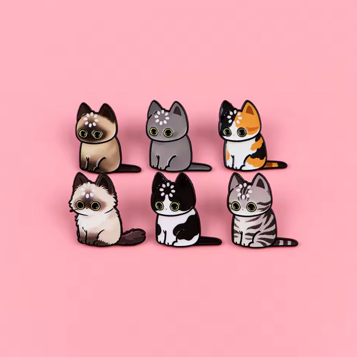 Translation missing: en.No Thoughts Head Empty Cat Enamel Pins