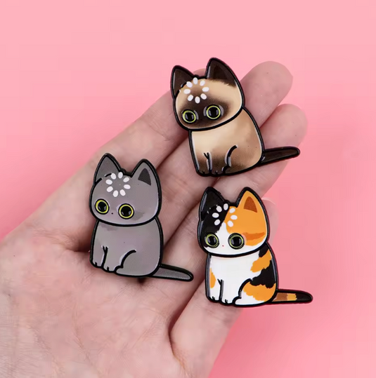 Translation missing: en.No Thoughts Head Empty Cat Enamel Pins