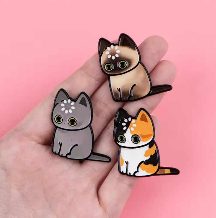 Translation missing: en.No Thoughts Head Empty Cat Enamel Pins