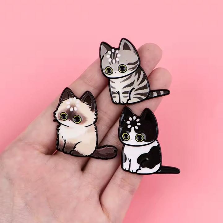 Translation missing: en.No Thoughts Head Empty Cat Enamel Pins