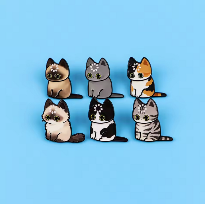Translation missing: en.No Thoughts Head Empty Cat Enamel Pins