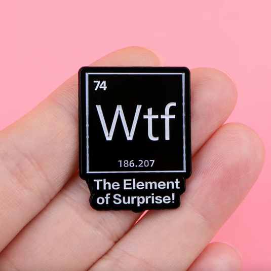 Translation missing: en.WTF THE ELEMENT OF SURPRISE ENAMEL PIN