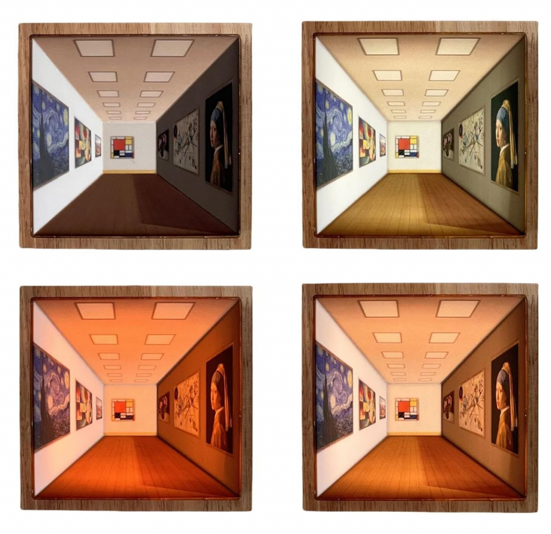 3D ART GALLERY WALL NIGHT LIGHT WITH COLOR CHANGING