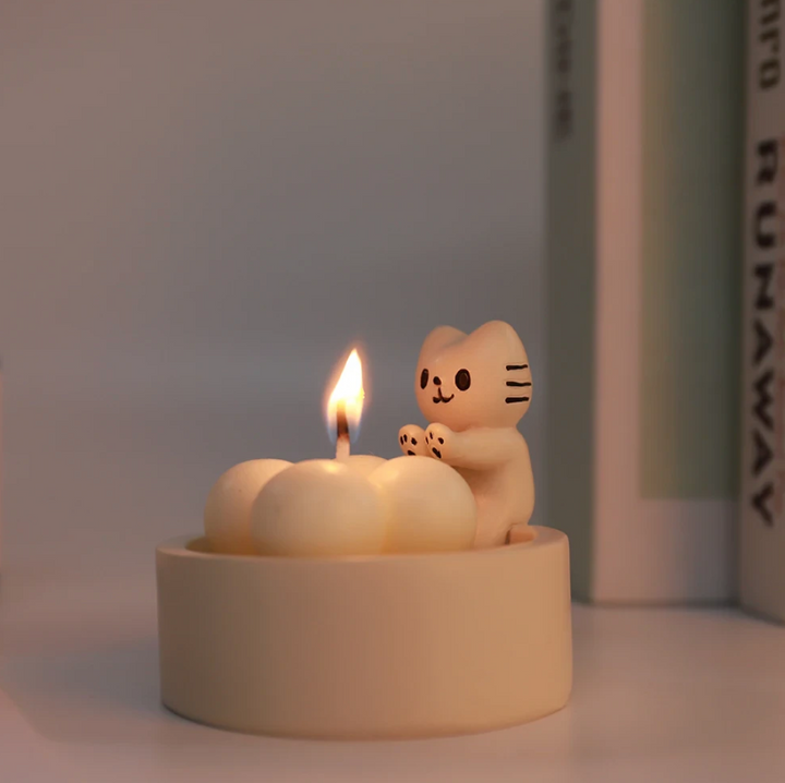 Adorable Cat Candle Holder