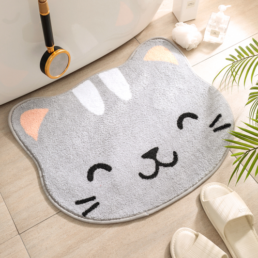 Happy Kitty Rug Bath Mat