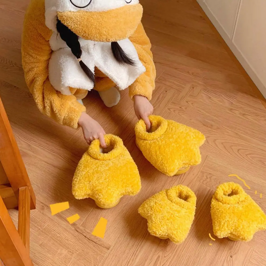 Translation missing: en.Kawaii Duck Winter Warm Slippers
