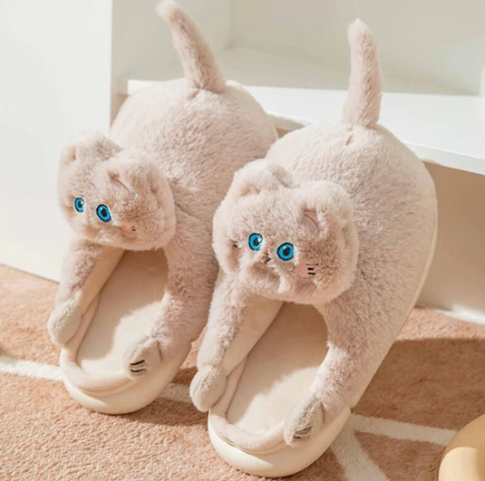 Translation missing: en.Adorable Cats Winter Warm Slippers