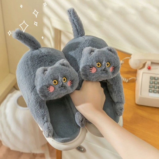 Translation missing: en.Adorable Cats Winter Warm Slippers