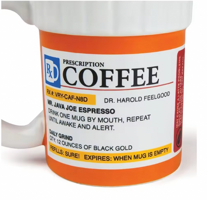 PRESCRIPTION COFFEE CERAMIC MUG