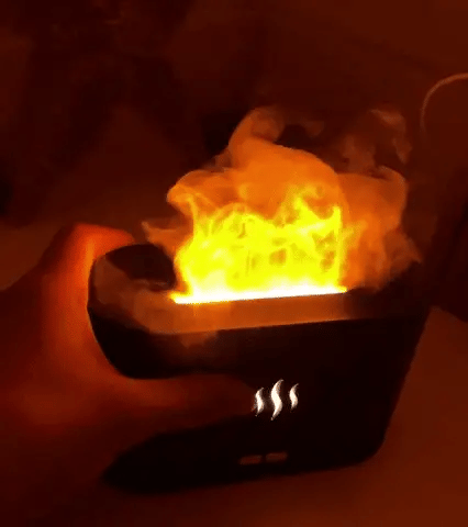Translation missing: en.Modern Flame Effect Humidifier LED Lamp Fire Aroma Diffuser Decorative Night Light