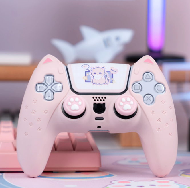 Kawaii Kitty Silicone Cover For PS5 Controller