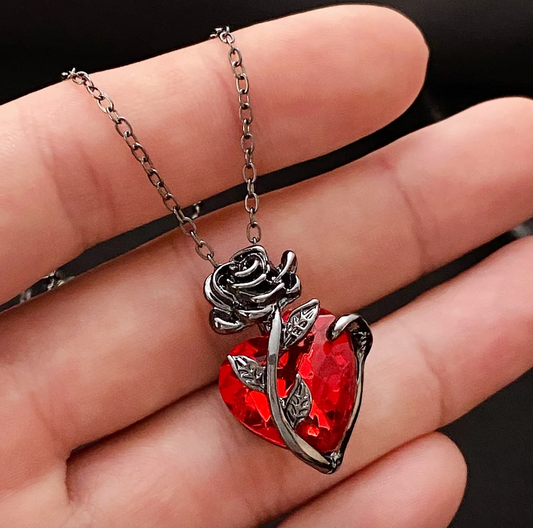 Goth Heart Necklace