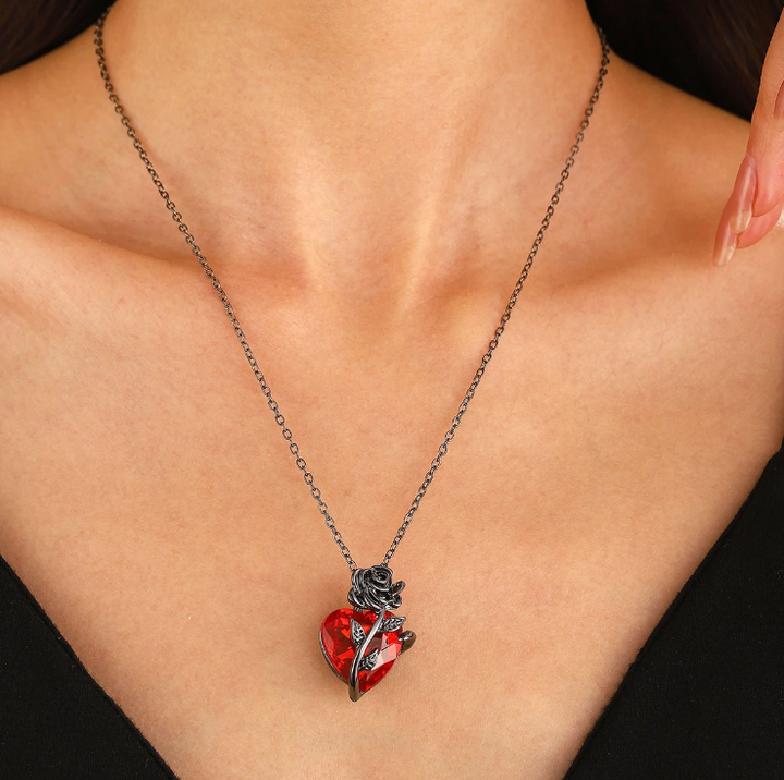 Goth Heart Necklace