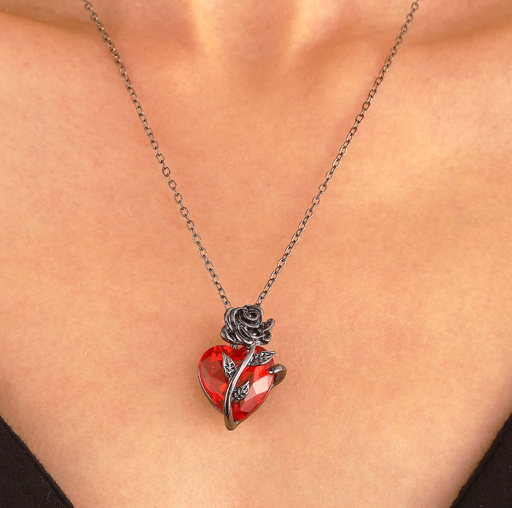 Goth Heart Necklace