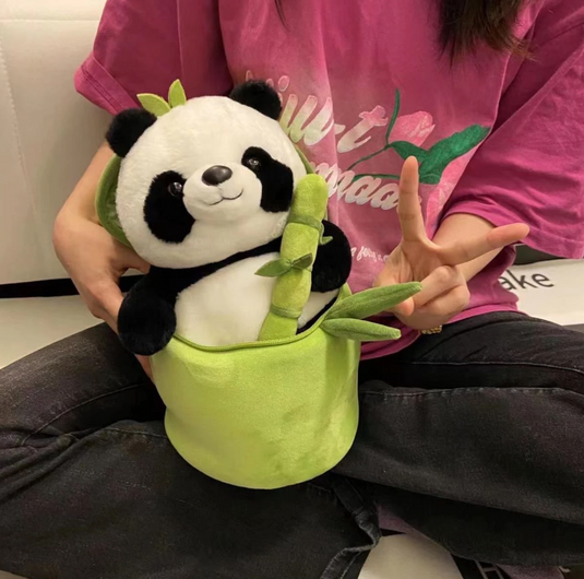 Translation missing: en.Panda in a Bamboo Plush