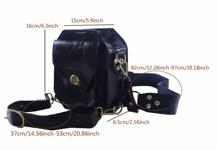 MEDIEVAL STYLE LEATHER BELT POUCH BAG