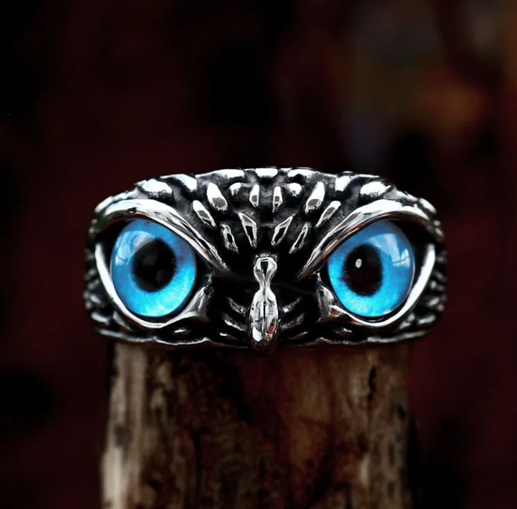 Adjustable Eyes Owl Ring
