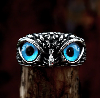 Adjustable Eyes Owl Ring