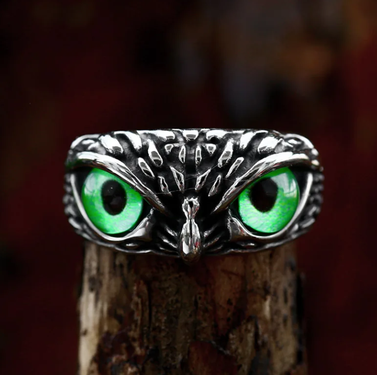 Adjustable Eyes Owl Ring