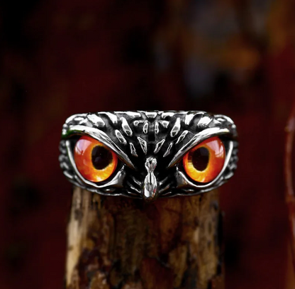 Adjustable Eyes Owl Ring
