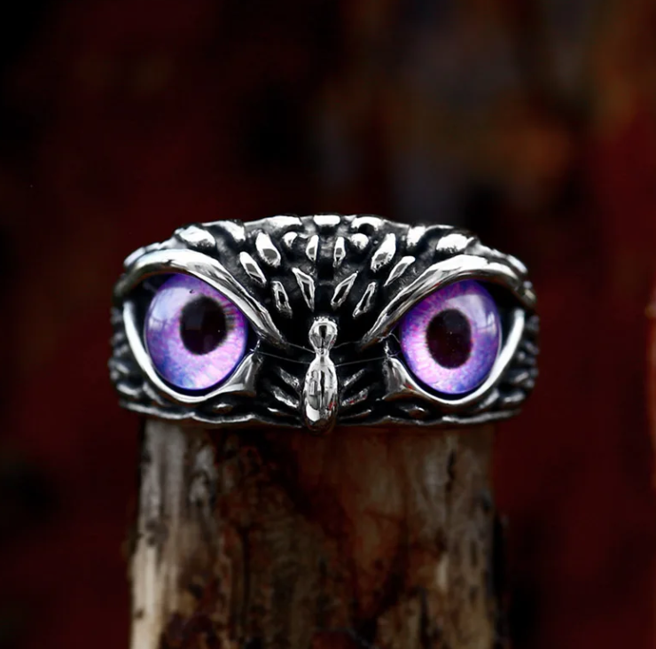 Adjustable Eyes Owl Ring