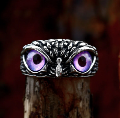 Adjustable Eyes Owl Ring