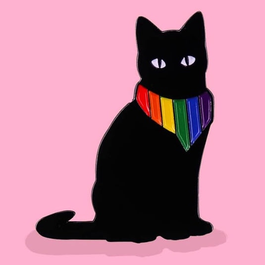 Translation missing: en.Purrfectly Evil &amp; Proud Black Cat Enamel Pin