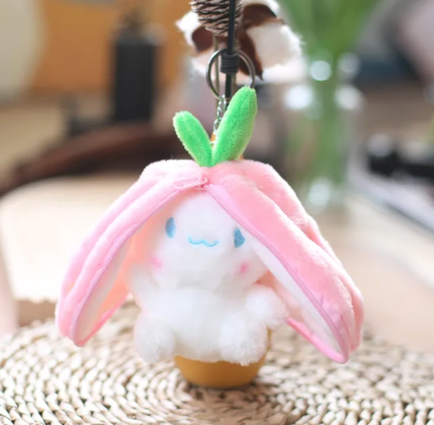 Adorable Fruit Bunny Keychain