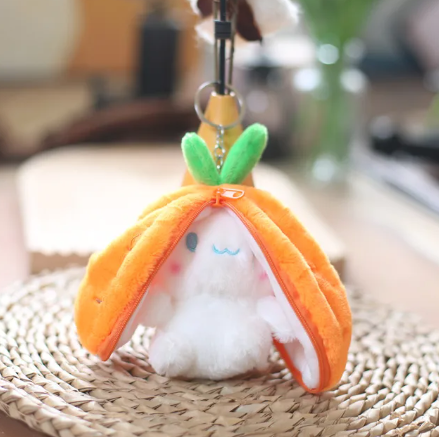 Adorable Fruit Bunny Keychain