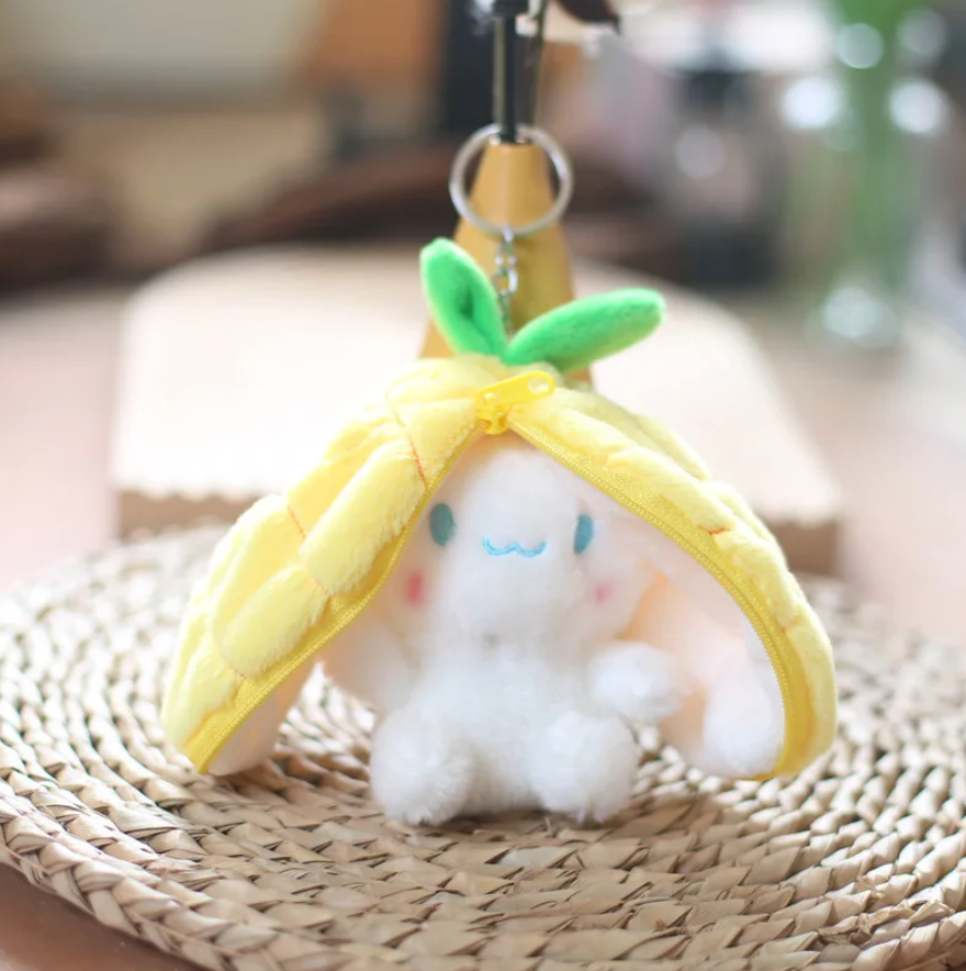 Adorable Fruit Bunny Keychain