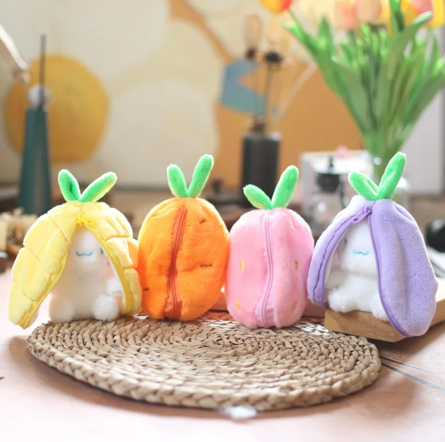 Adorable Fruit Bunny Keychain