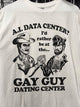 AI Data Center? Gay Guy Dating Center Funny Pride Graphic T-Shirt